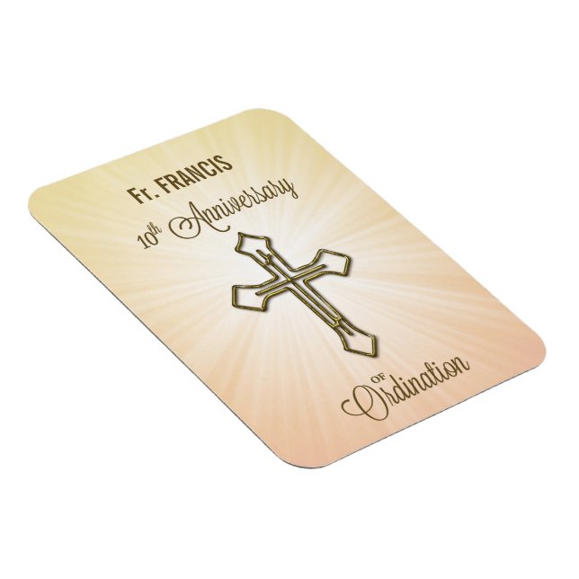 Ímã Nome Personalizado, 10º Aniversário da Ordenação (Lado Direito)