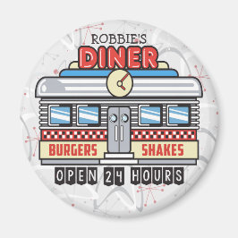 Imã NOME Personalizado 50 Retroativo Anos 50 de Sinal 