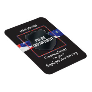 Ímã Nome Personalizado, Aniversário do Funcionário d