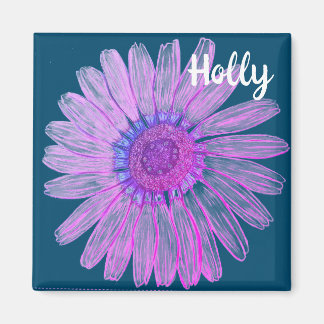 Imã Nome personalizado Bela Flor