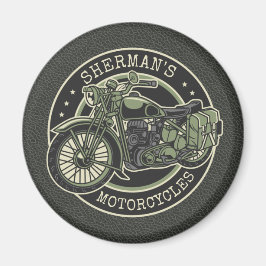 Imã NOME Personalizado Biker de Motocicletas Militar R