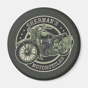 Imã NOME Personalizado Biker De Motociclos Militares