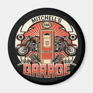 Imã Nome Personalizado Bomba de Gás Retrospectiva Gar