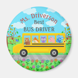 Imã Nome personalizado   bonito dos animais do