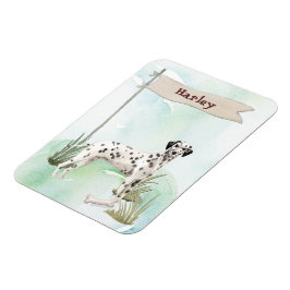 Ímã Nome Personalizado Cachorro Dalmatiano