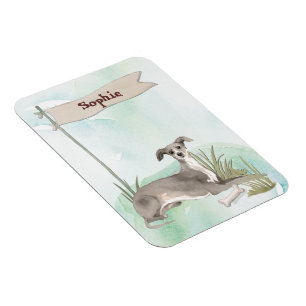 Ímã Nome Personalizado Cão-De-Pet De Greyhound Italia