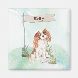 Imã Nome Personalizado Cavalier King Charles Spaniel P