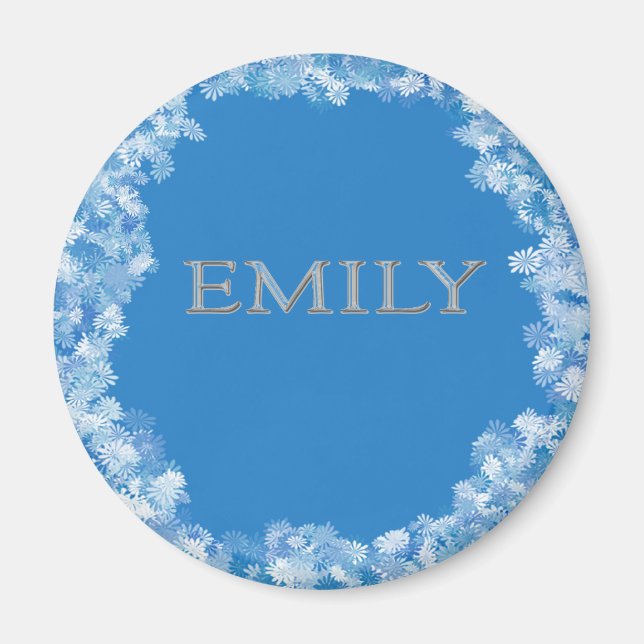 Imã Nome Personalizado da Emily (Frente)