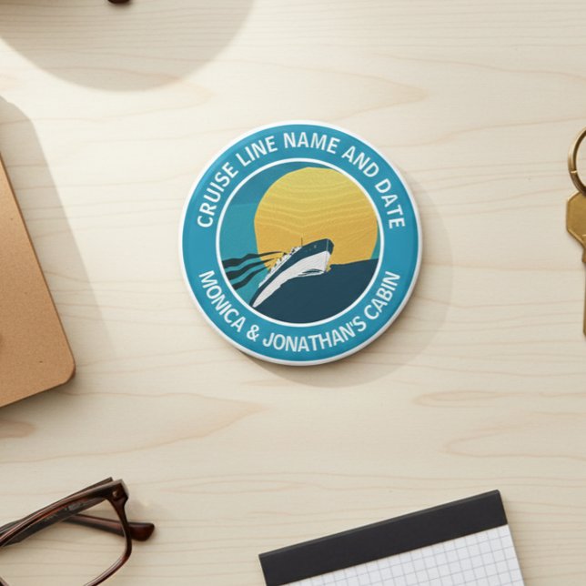 Imã Nome Personalizado Da Porta De Cruzeiro Arredondad (Criador carregado)