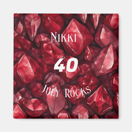 Imã Nome Personalizado do Aniversário de Aniversário d