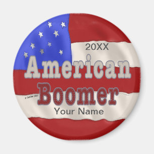 Imã Nome personalizado do Baby Boomer