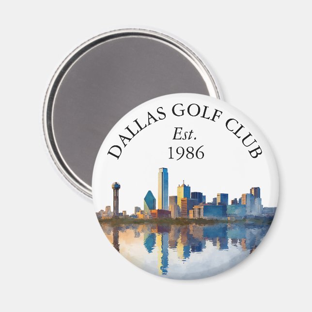 Imã Nome Personalizado do Clube de Golfe da Silhueta d (Front/Back)