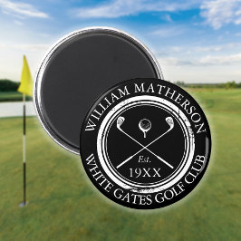 Imã Nome Personalizado do Clube de Golfe Selo Envelhec