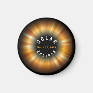 Imã NOME PERSONALIZADO do Eclipse American Event 3/29/