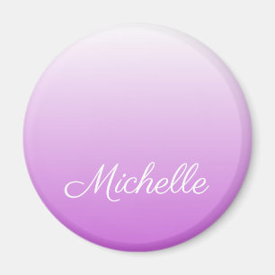 Imã Nome personalizado do Lilac ombre roxo