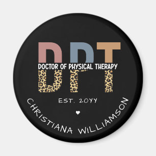 Imã Nome Personalizado DPT Doutor em Terapia Física Ch