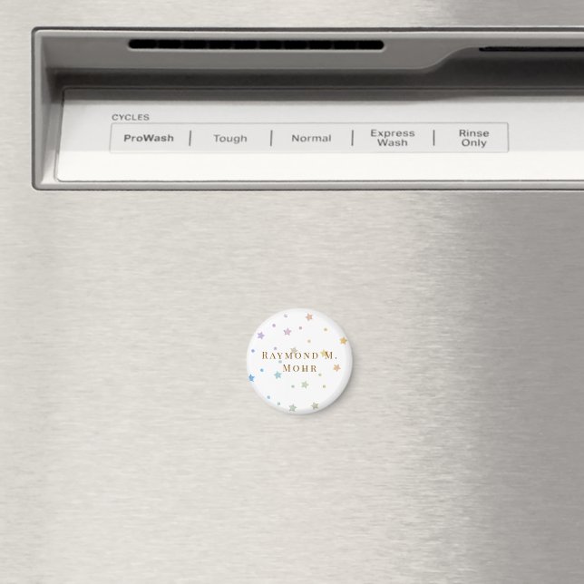 Imã Nome Personalizado Elegante e Customizado (In Situ (Dishwasher))