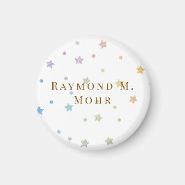 Imã Nome Personalizado Elegante e Customizado