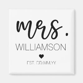 Imã Nome Personalizado Elegante Novo Presente de Casal