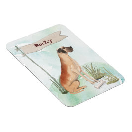 Ímã Nome Personalizado Grande Danês Pet Cachorro