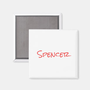 Imã Nome personalizado minimalista monograma
