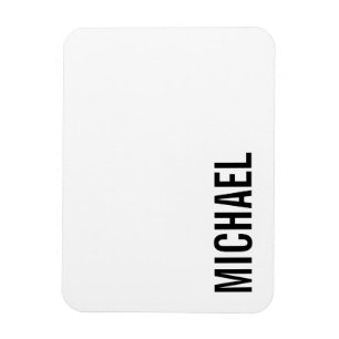 Ímã Nome Personalizado Mínimo Moderno