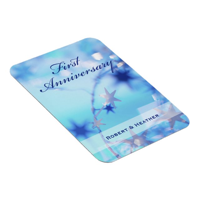Ímã Nome Personalizado, Primeiro Aniversário de Casame (Lado Direito)
