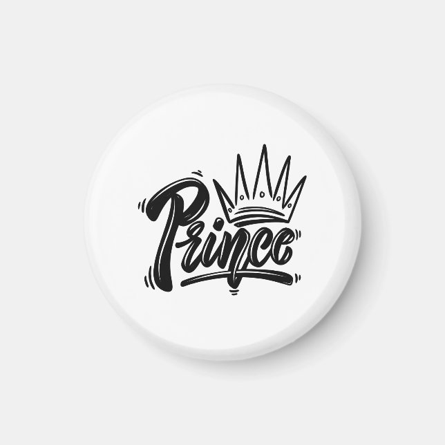 Imã Nome Príncipe com Camisa Coroa (Frente)