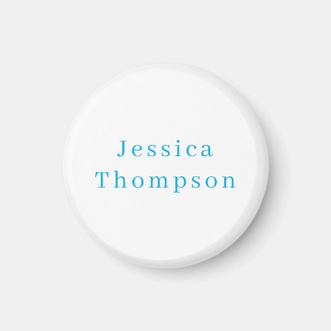 Imã Nome Profissional Simples Elegante Moderno (Frente)