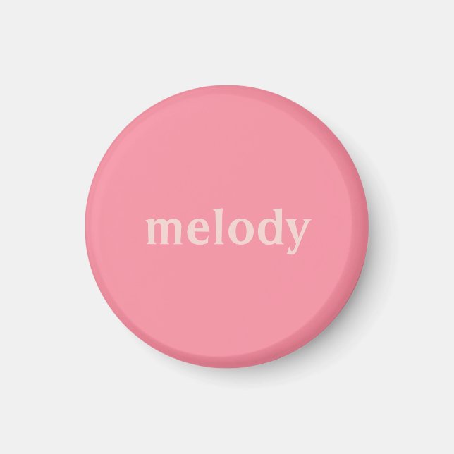 Imã Nome rosa quarto de dormitório moderno  (Frente)