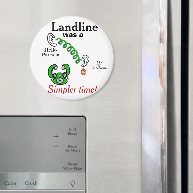 Imã Nomes de Humor de Telefone Fixo (In Situ (Fridge))