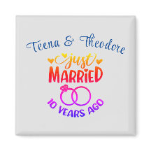 Nomes Personalizados do 10º Aniversário de Casamen