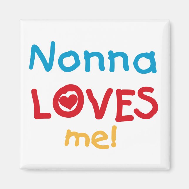 Imã Nonna ama-me T-shirts e presentes (Frente)