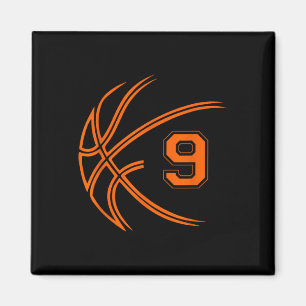 Imã Nono Aniversário Basquete Nove Anos Rapazes De 9 A