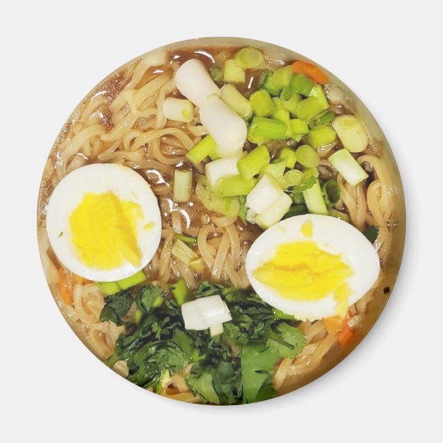 Imã Noodles, Ramen Engraçado Foto De Sopa (Frente)