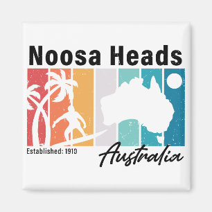 Imã Noosa Chefes da Austrália Retro Souvenirs 80s