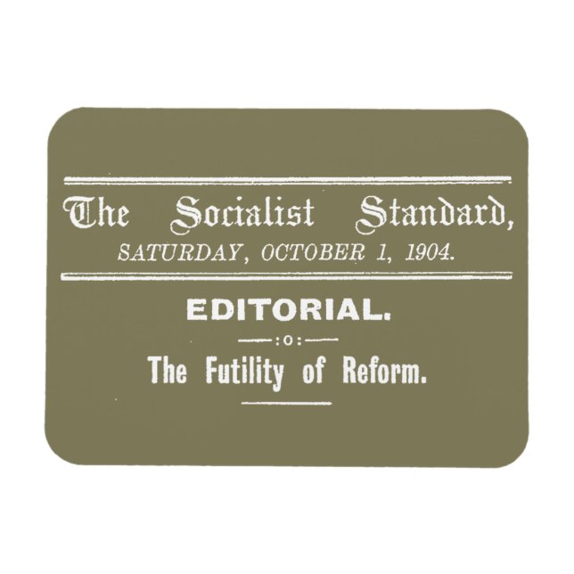 Ímã Norma Socialista 1904 Outubro Beige Editorial (Horizontal)