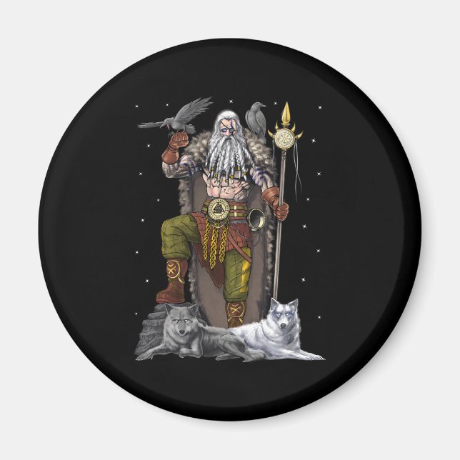 Imã Norse Viking God Odin (Frente)