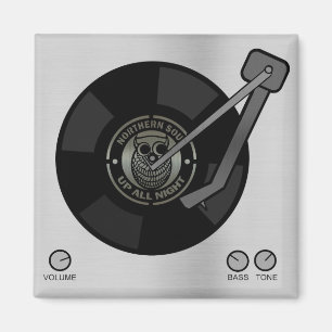 Imã Norte Alma de vinil em giratório