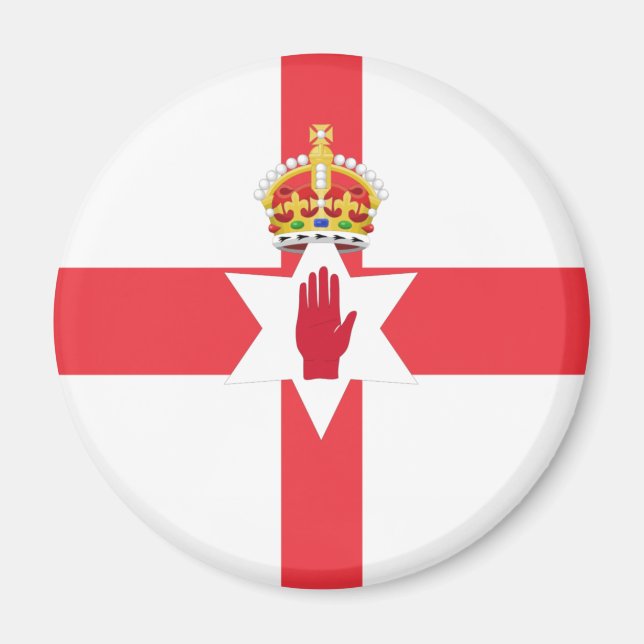 Imã Norte Ireland flag Magnet (Frente)