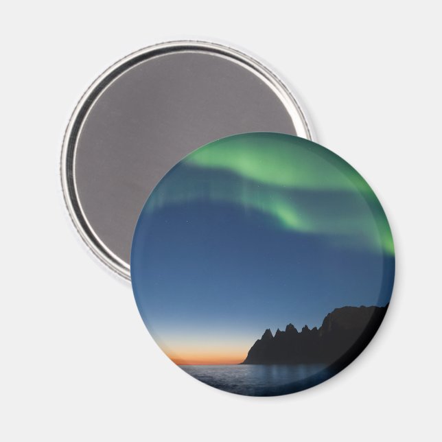 Imã Norte Lights Noruega (Front/Back)