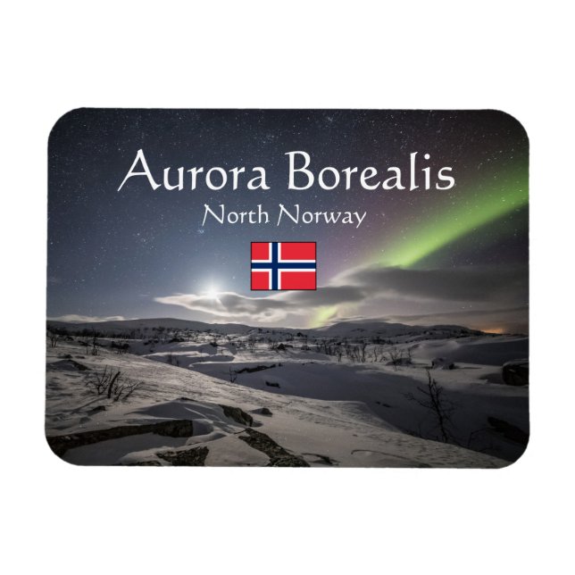 Ímã Norte Luzes Noruega Magnet (Horizontal)