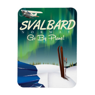 Ímã Norte Svalbard Norway poster de viagens