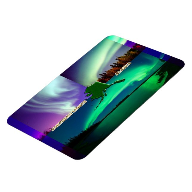 Ímã Nortes do Alasca Collage (Left Side)