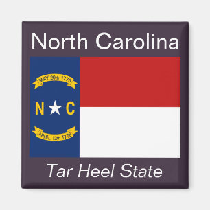 Imã North Carolina Flag Magnet