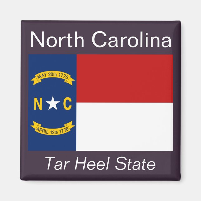 Imã North Carolina Flag Magnet (Frente)