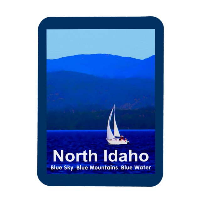 Ímã North Idaho Blue (Vertical)