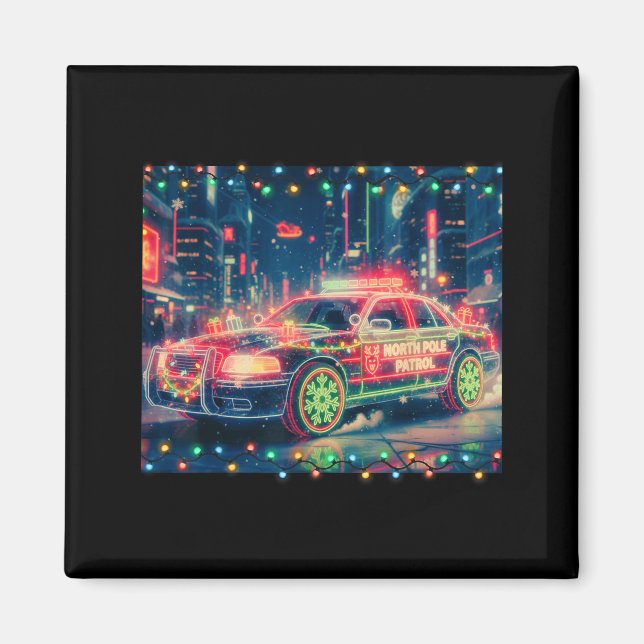 Imã North Le Patrol Christmas Car Tee  (Frente)