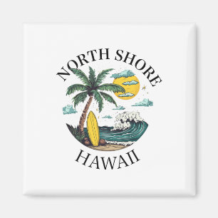 Imã North Shore Oahu Havaí Lembrança Surfando Havaiano