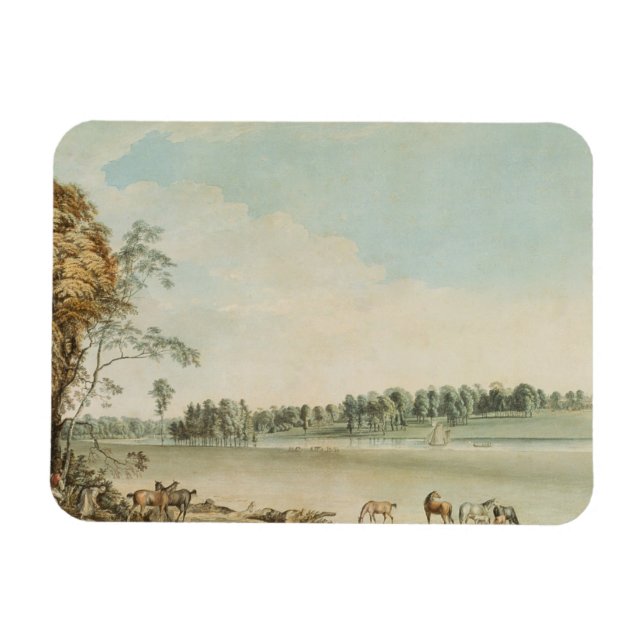 Ímã North West View of Wakefield Lodge em Whittlebury (Horizontal)